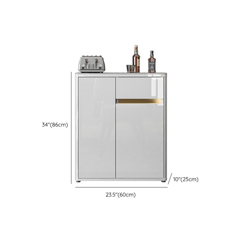 Stone Credenza Modern Dining Buffet with Cabinets and Drawers