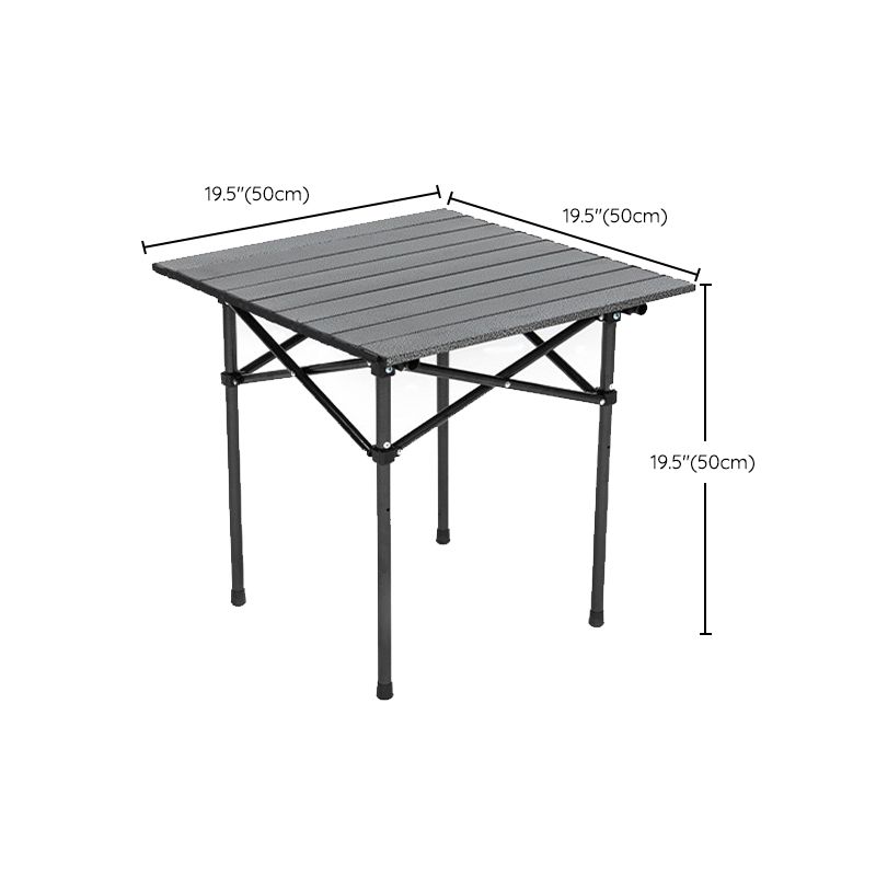 Modern Foldable Camping Table Set 1/7 Pieces Metal Dining Table Set for Outside