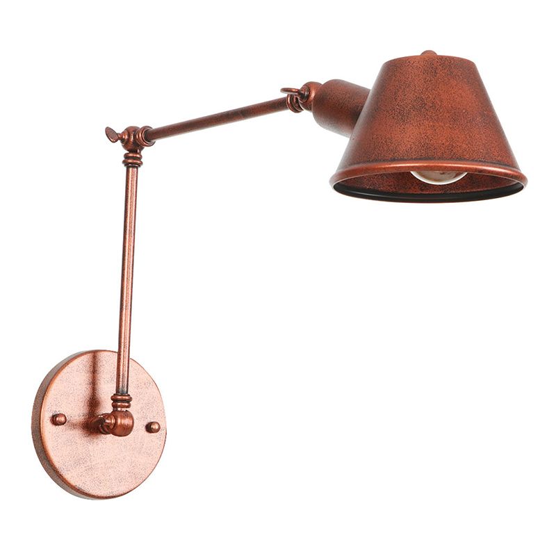 Adjustable Arms Wall Sconce Lighting Industrial Style Metal 1 Head Wall Mounted Light Fixture