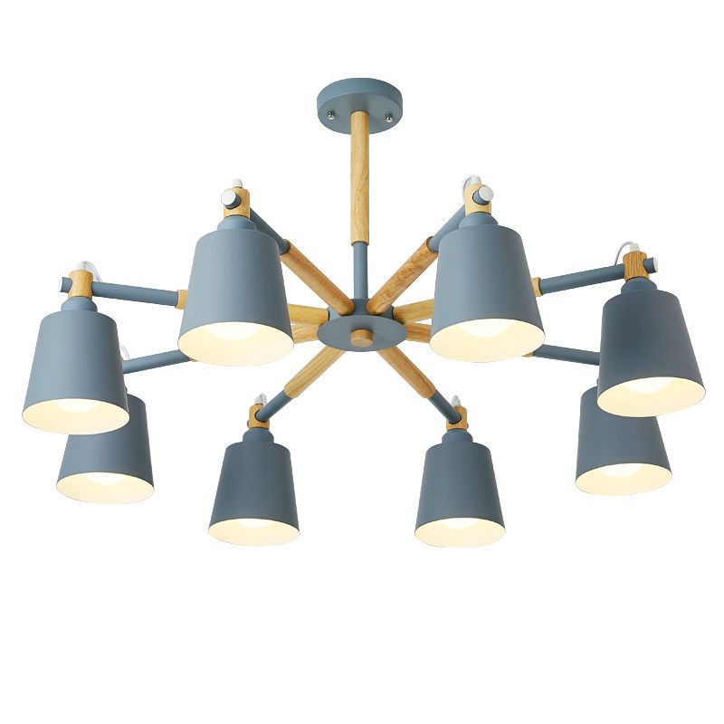 Sputnik Ceiling Hung Fixture Nordic-Style Metal Living Room Chandelier Lighting Fixture