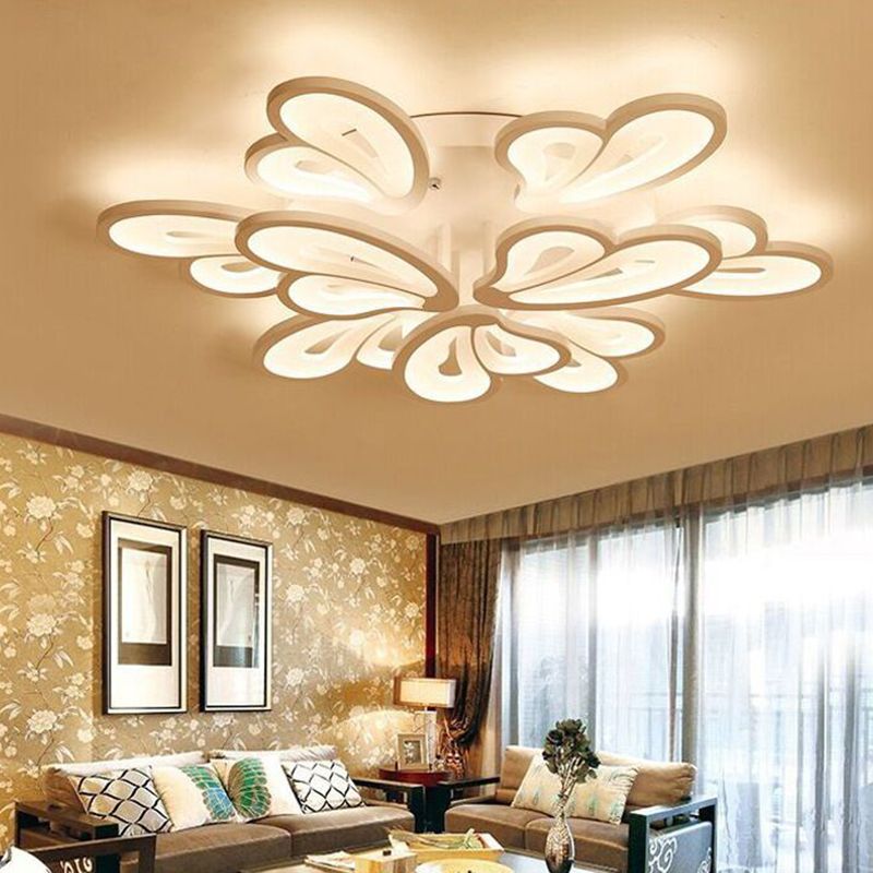 Floral Flush Mount Ceiling Light Acrylique Modern Simplicity Flush Mount Ceiling Light for Bedroom