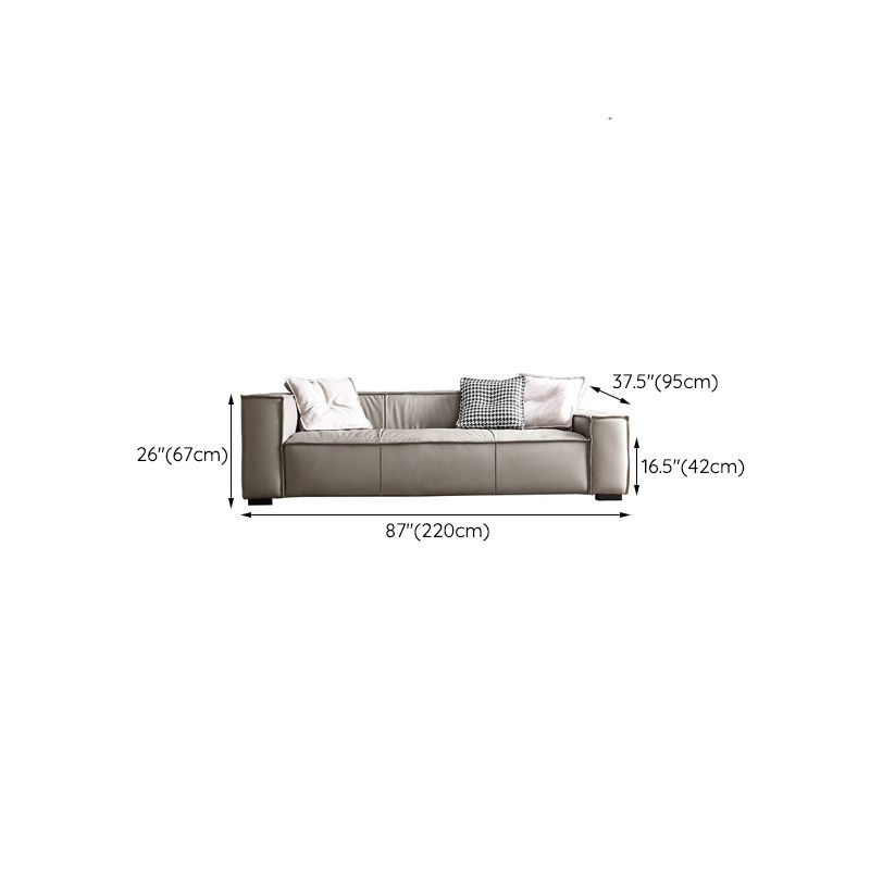 26"H Industrial Sofa Bed White Cushions Seating with Pillows