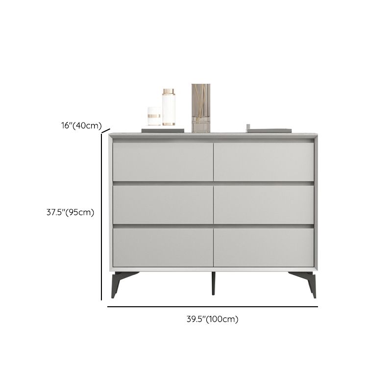 15.6-inch W Modern Storage Chest Stone Storage Chest Dresser with 3/6 Drawers