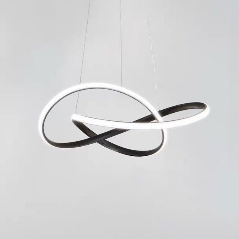 Lampada a sospensione a sospensione contemporanea a pendente a sospensione Twist per ristorante