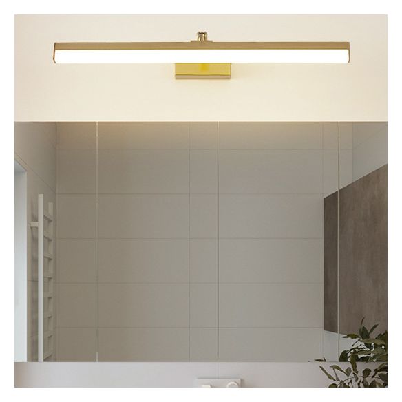 Modern Minimalist Style Linear LED Bathroom Vanity Light Fixtures Acrylic Vanity Wall Light Fixtures