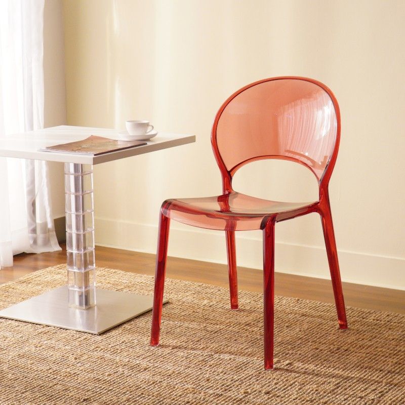 Nordic Style Colorful Side Chair Plastic Side Dining Chair for Home Use