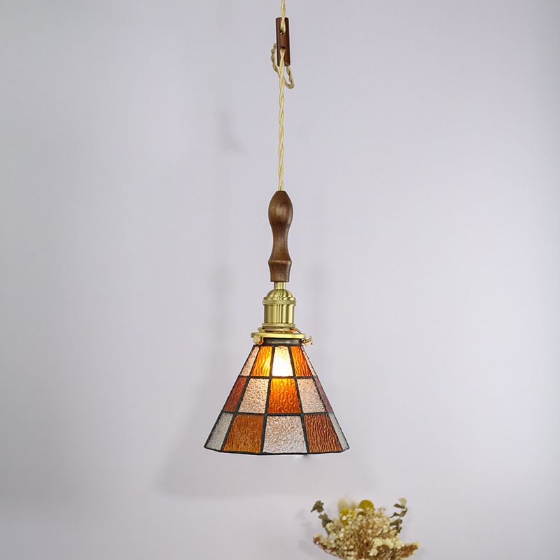 Konische hängende Leuchten 1 hellfleckiges Glas-Pendel-Leuchten-Leuchten-Leuchten