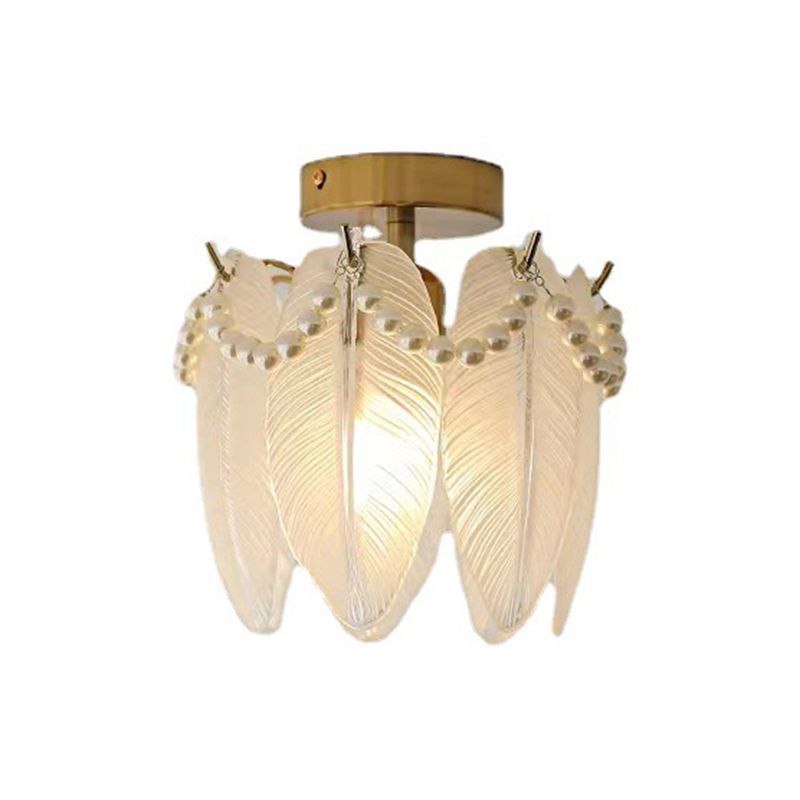 Contemporary Flush Mount Light Creative Flush Mount Ceiling Light Fixture with Glass Shade