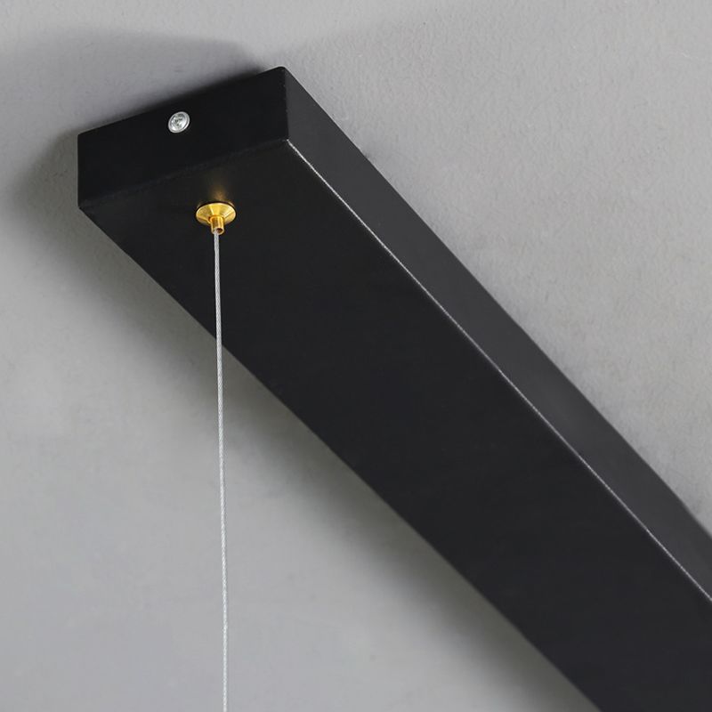 Modernism Single Black Kitchen Island Lighting Acrylic Island Pendant Lighting