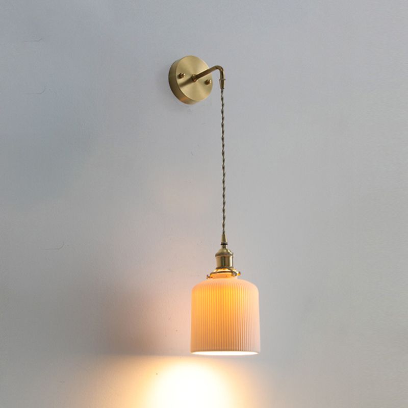 Modern de pared de cerámica Metal 1 1 de luz Medida de pared para sala de estar para sala de estar