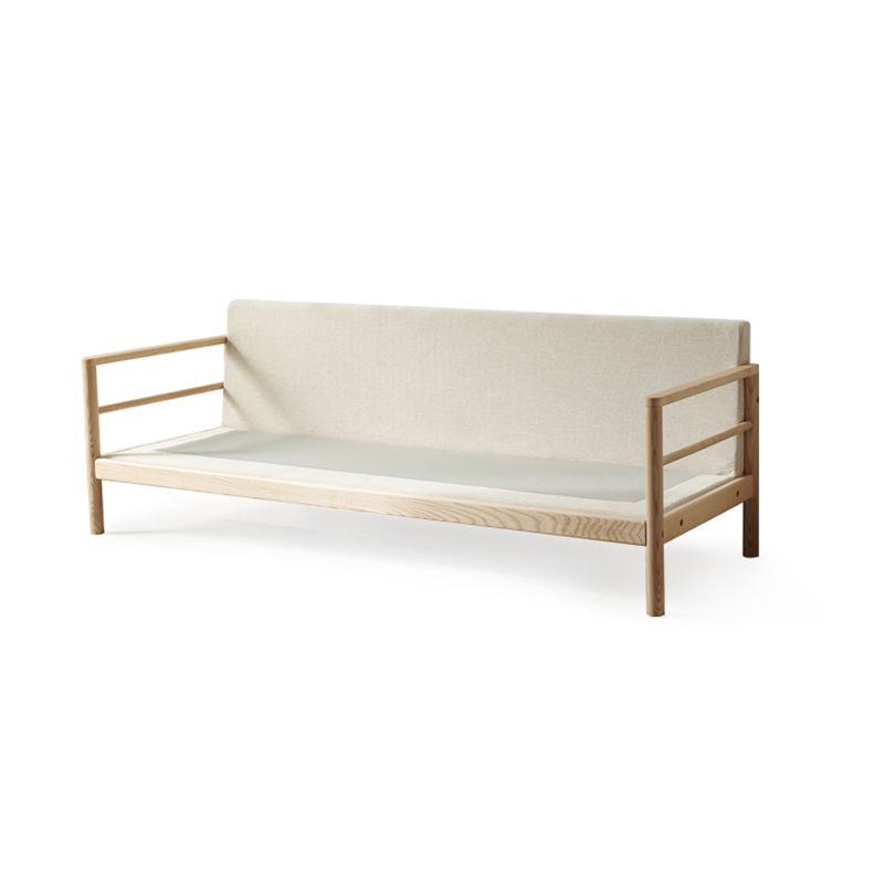 Modern Cotton Sofa Loose Back Sofa 32.6"W with Pillow Top Arm