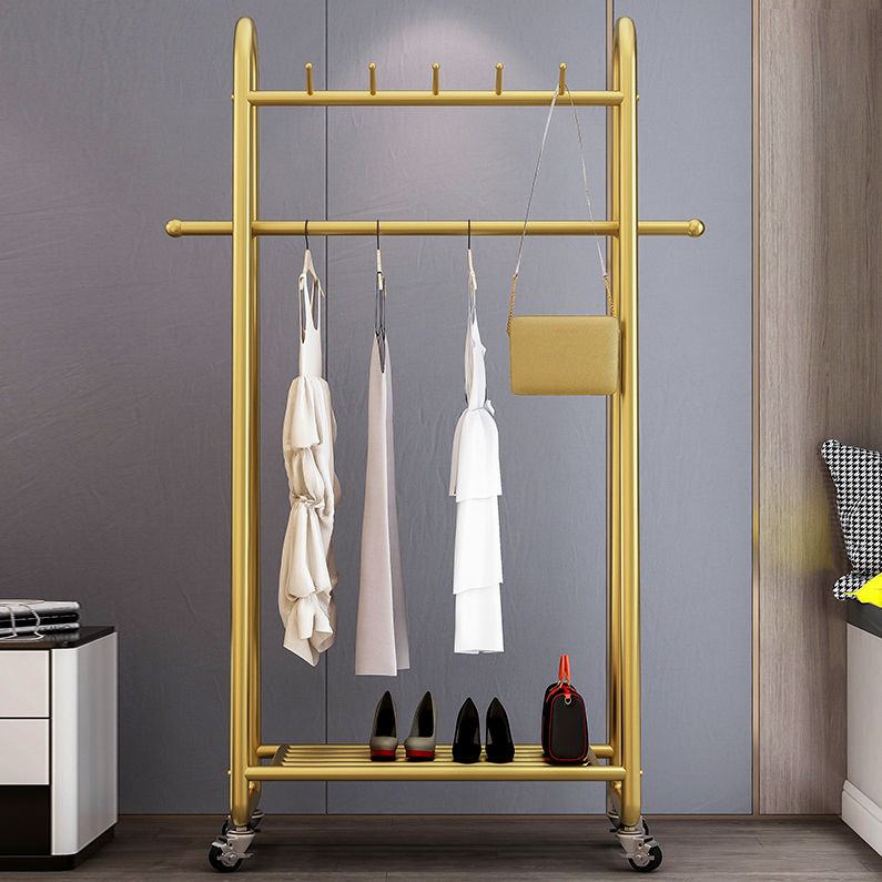 Industrial Style Coat Rack Metallic Free Standing Hooks Design Coat Rack