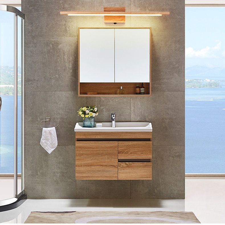 Wooden LED Wall Mounted Lighting Simplicity Vanity Wall Light Fixtures for Bathroom