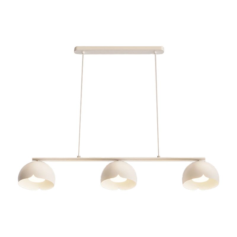 Modernism 3-Light Kitchen Island Lighting White Island Pendant Lighting for Kitchen