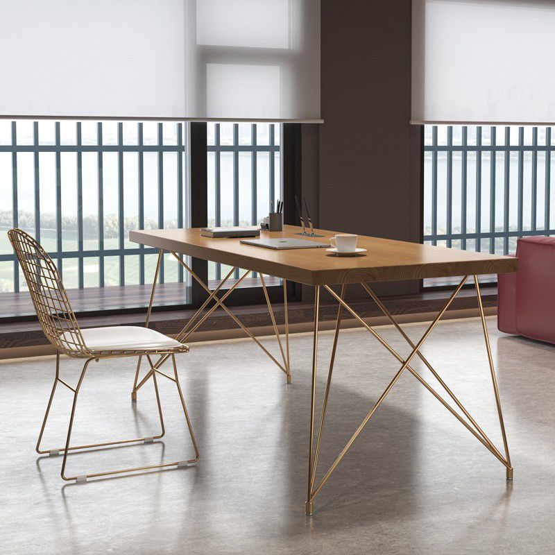 Traditional Luxury Rectangle Dining Site Table Pine Solid Wood Furniture