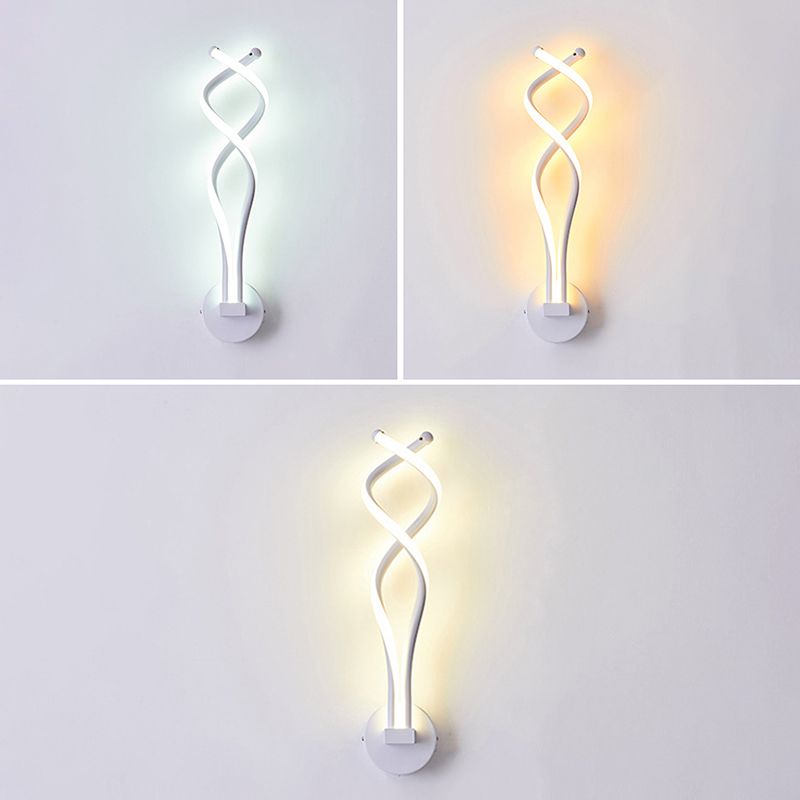 Modern Minimalist Style Linear Wall Sconce Lighting Acrylic Wall Mount Light for Living Room