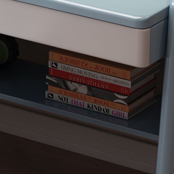 23.62" Width Kids Desks with with Bookshelf Solid Wood Child Desks Writing Desk