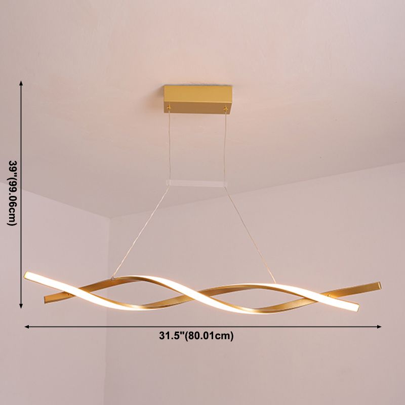 Contemporary Style Island Light LED Pendant Light Fixtures for Living Room Coffee Shop