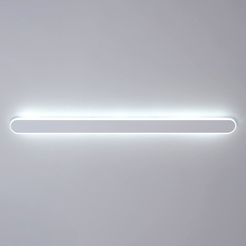 Metal Straight Wall Light Nordic Style 1 Light LED Wall Sconce for Living Room