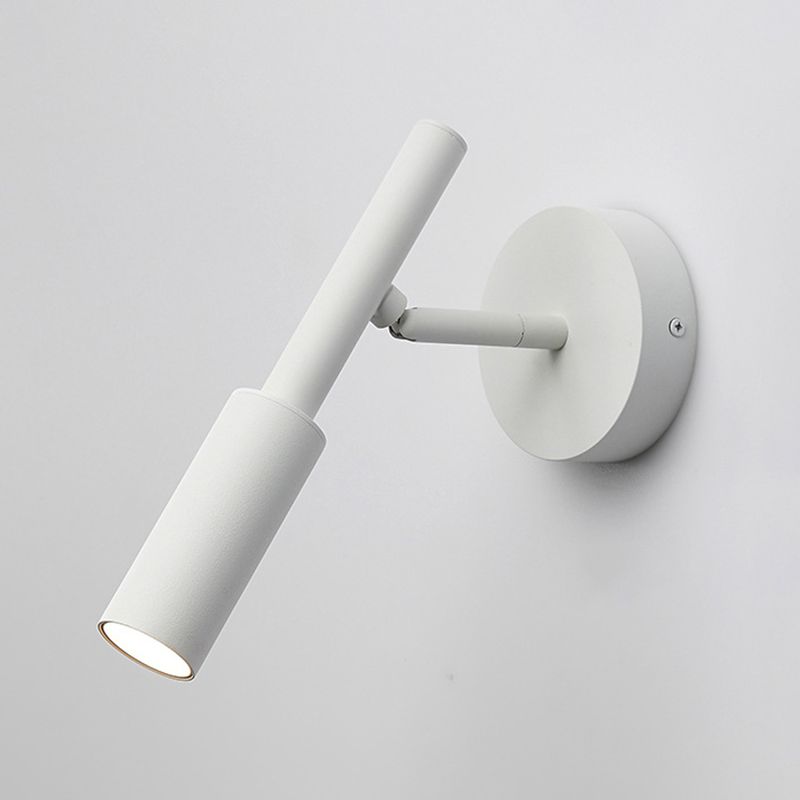 Modern Simple Wall Light Cylinder Shape Wall Lamp with Iron Shade for Bedroom
