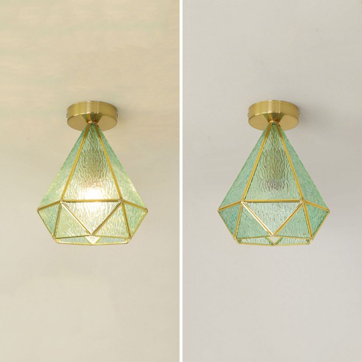 Modern Ceiling Light Creative Glass Flush Mount Light for Living Room