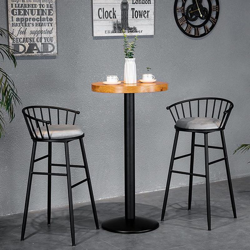 Solid Wood Bistro Set 1/2/3 Pieces Modern Style Round Bar Table Set