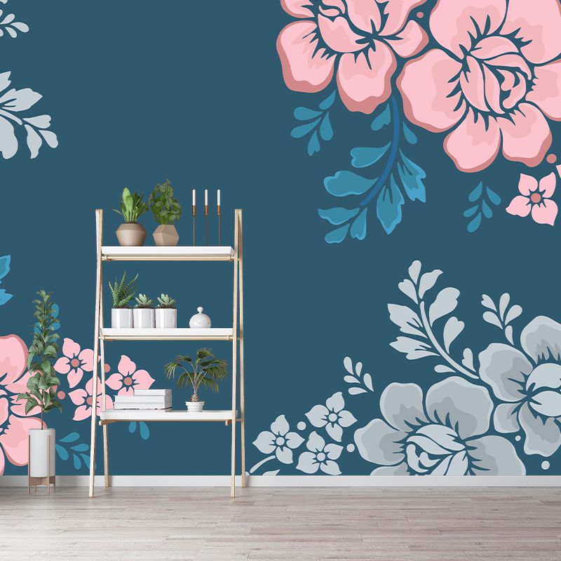 Tropical Style Illustration Plant Mural Eco-friendly Decorative Wallpaper Wall Decor