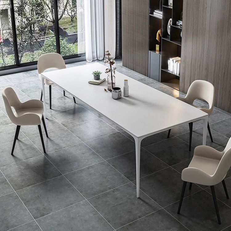Simplicity Sintered Stone Rectangle Table 4 Legs Base Table for Home