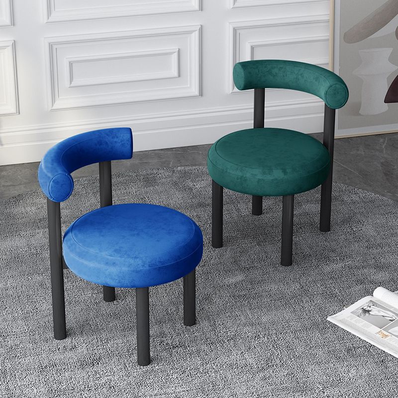 Hedendaagse stijl gestoffeerde armloze eetkamerstoelen open voor de achterkant van de achterste zijstoelen