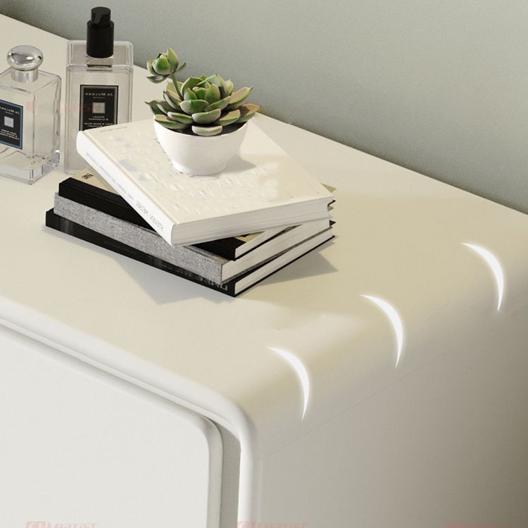 Contemporary Rectangle Accent Chest Wood Soft Close Drawers Storage Cabinet