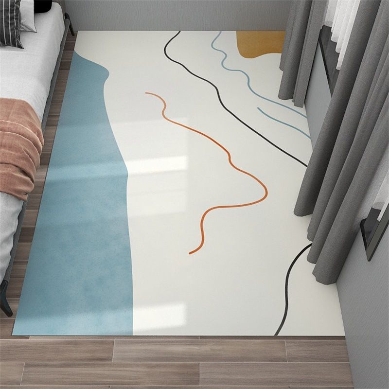 Simplicity Area Rug Abstract Rug Stain Resistant Anti-Slip Carpet for Room