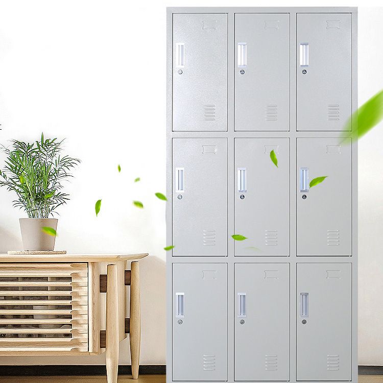 Metal Wardrobe Cabinet Contemporary Grey Wardrobe Armoire for Home