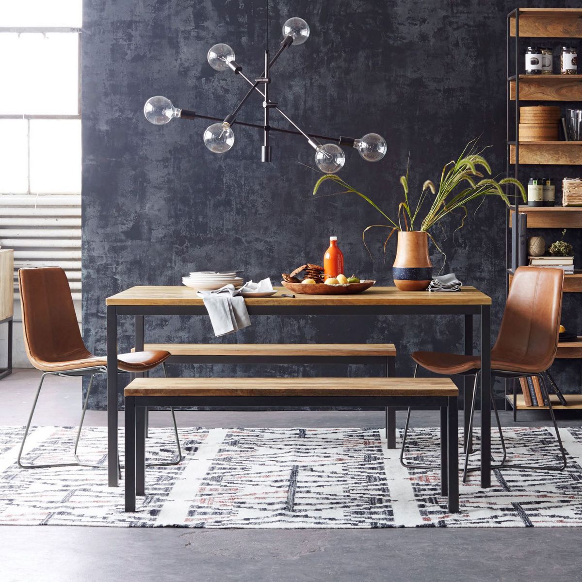 Metal Upholstered Chair Contemporary Armless Open Back Chair for Dining Room