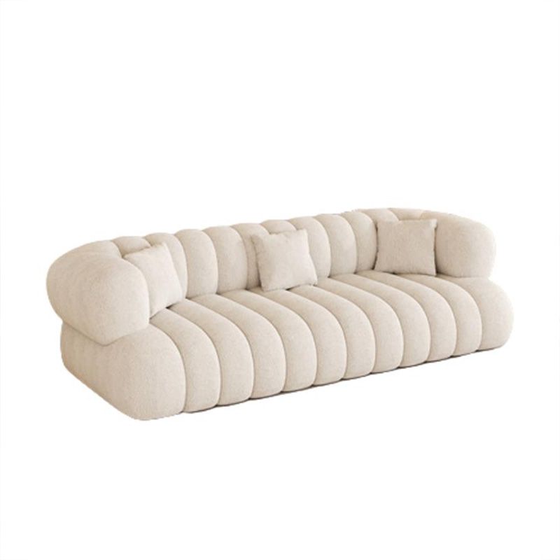 35.43" Wide Sewn Pillow Back Sofa Tuxedo Arm Sofa for Living Room