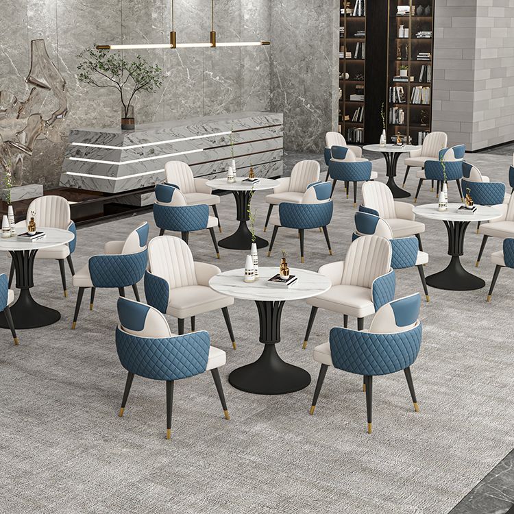 Modern Round Dining Table Sintered Stone Table for Dining Room