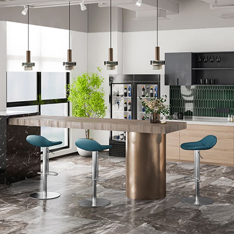 Leather Bar Stool Backless Counter Stool for Bristol with Swivel