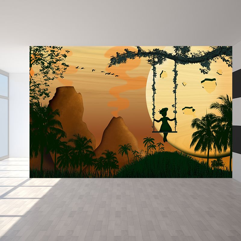 Stain Resistant Dreamland Mural Wallpaper Illustration Indoor Wall Mural