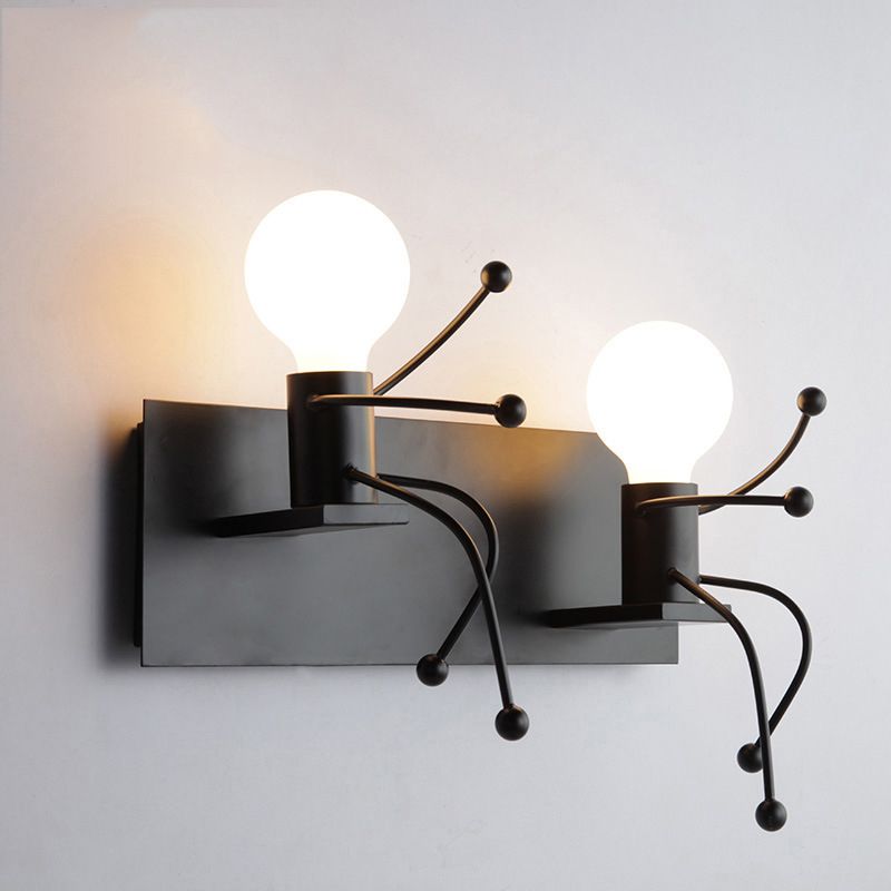 Industrial Metallic Wall Light Creative Wall Light Sconce for Bedroom