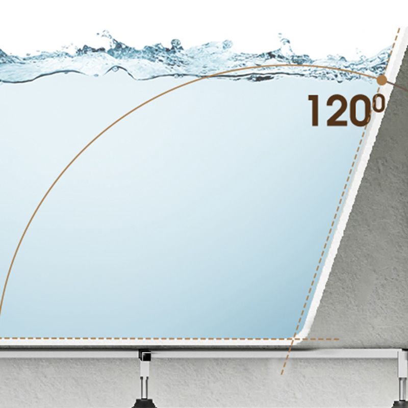 Rectangle Soaking Bathtub Freestanding Acrylic Bathtub with Faucet