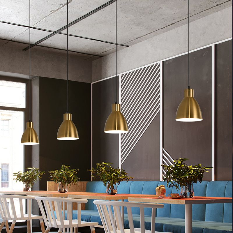 Luce appesa al metallo a testa singola Luce appesa in stile postmoderno per caffetteria