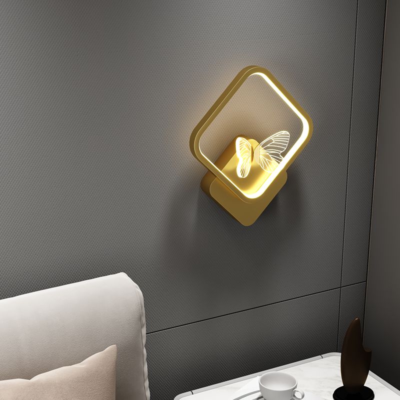 Metallgeometrische Form Wandmontage Beleuchtung moderner Stil 3-Lights Wandmontageleuchte