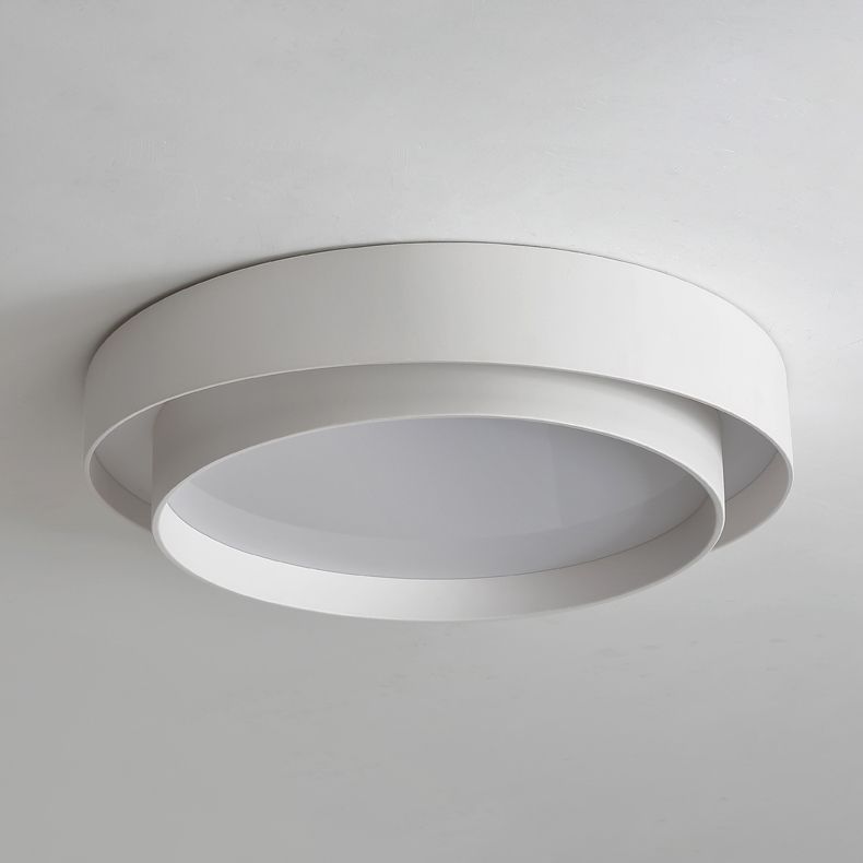 Lámpara de techo LED de forma redonda, lámpara de montaje empotrada Simple moderna para dormitorio