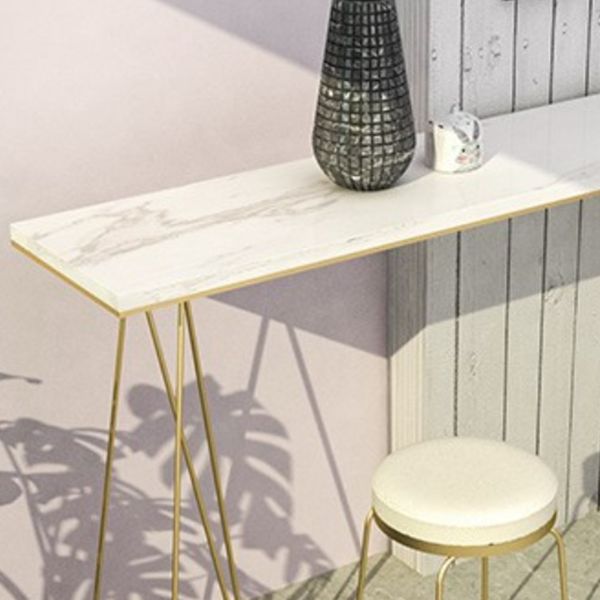 Double Pedestal Counter Set 1/2/3 Pieces Glam Rectangle Bar Pub Table Set