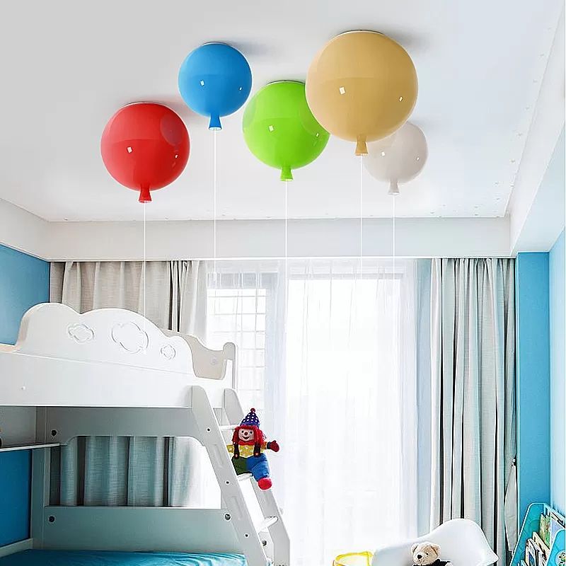 Lámpara de techo de acrílico de estilo moderno con forma de globo para vestíbulo