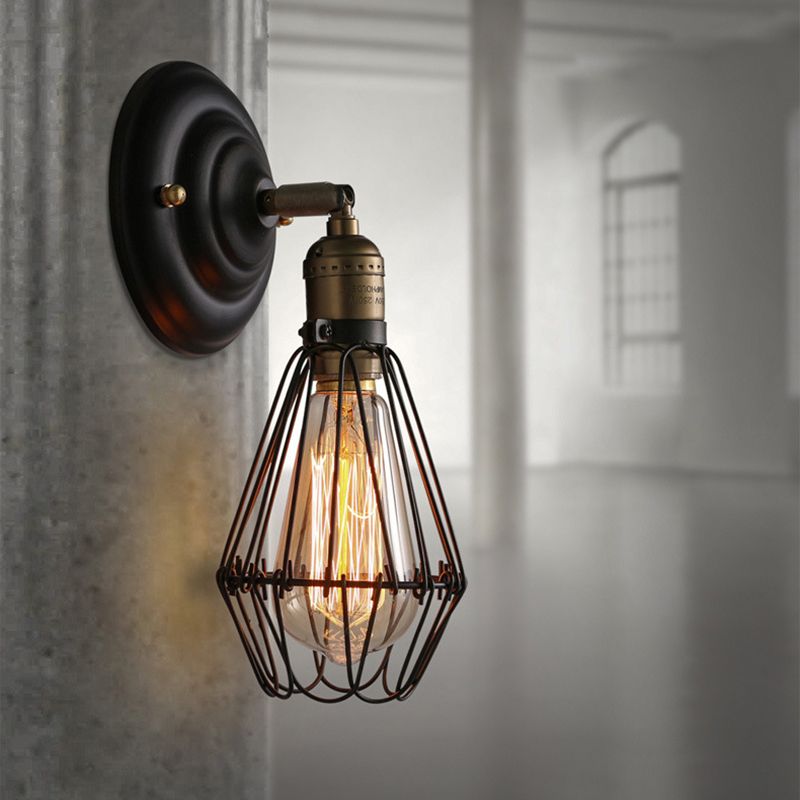 Simplicity Geometric Metal Wall Lamp Household Wall Sconce Lighting Fixture