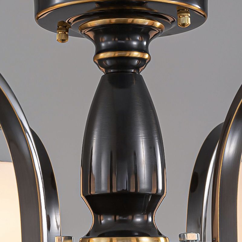 American Style Copper Ceiling Light Cylinder Shape Ceiling Lamp for Bedroom