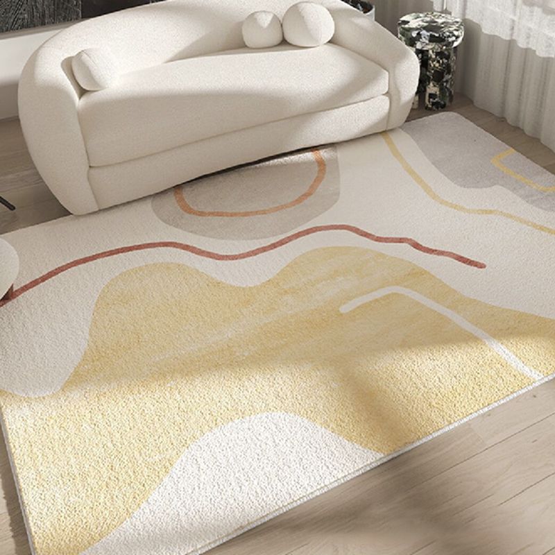 Tapis Simple marron en Polyester, couleur bosselée, lavable, pour l'intérieur, pour la décoration de la maison