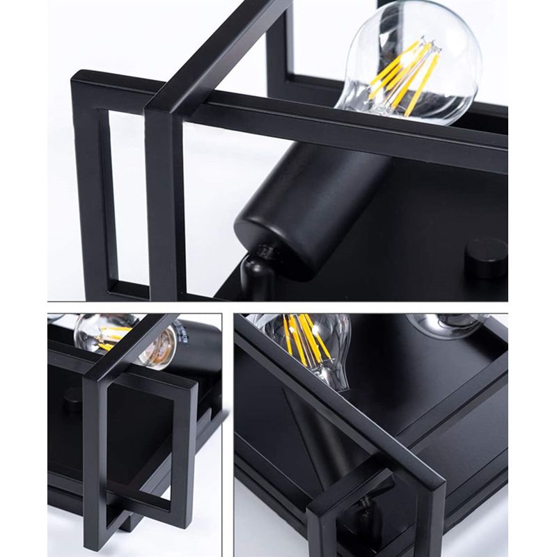 Appareils d'éclairage encastrés carrés plafonniers industriels en métal pour couloir