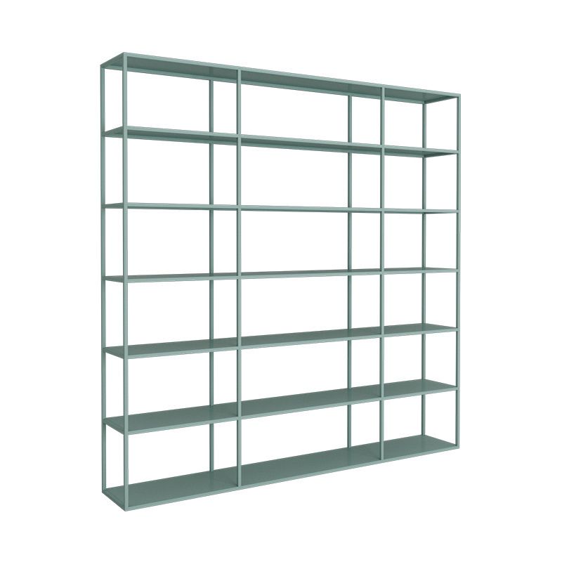 Industrial Antique Finish Shelf Bookcase Etagere Metal Bookshelf with Shelves
