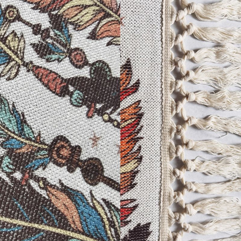 Rapis Bohemian Bohemian Bohemian Elegy Polyester Modèle tapis intérieur Fringe pour le salon